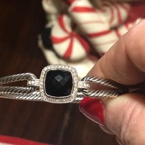 Black onyx bracelet Albion 11mm size medium